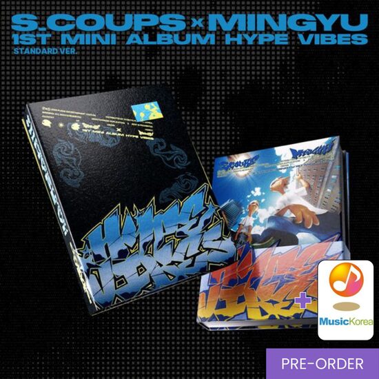{PRE-ORDER} S.COUPS x MINGYU - 1st Mini Album [HYPE VIBES] (Standard Ver.) + MusicKorea Photocard